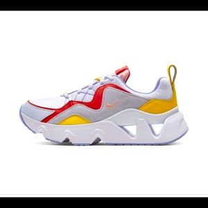 Nike Women's RYZ 365 White/Washed Coral/Track Red/Topaz Gold Shoes size 9.5